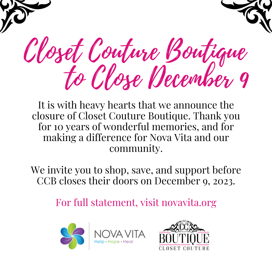 Closet Couture Boutique to Close December 9