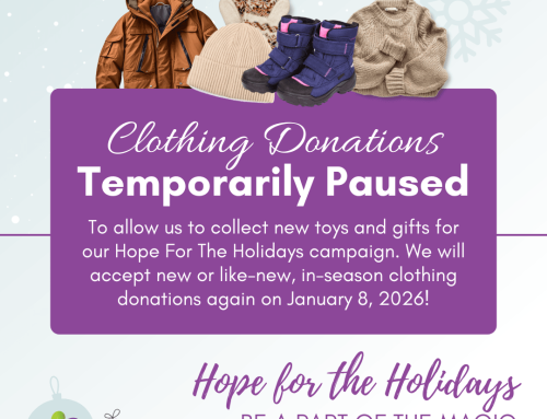 Clothing Donations Paused for Holiday Program